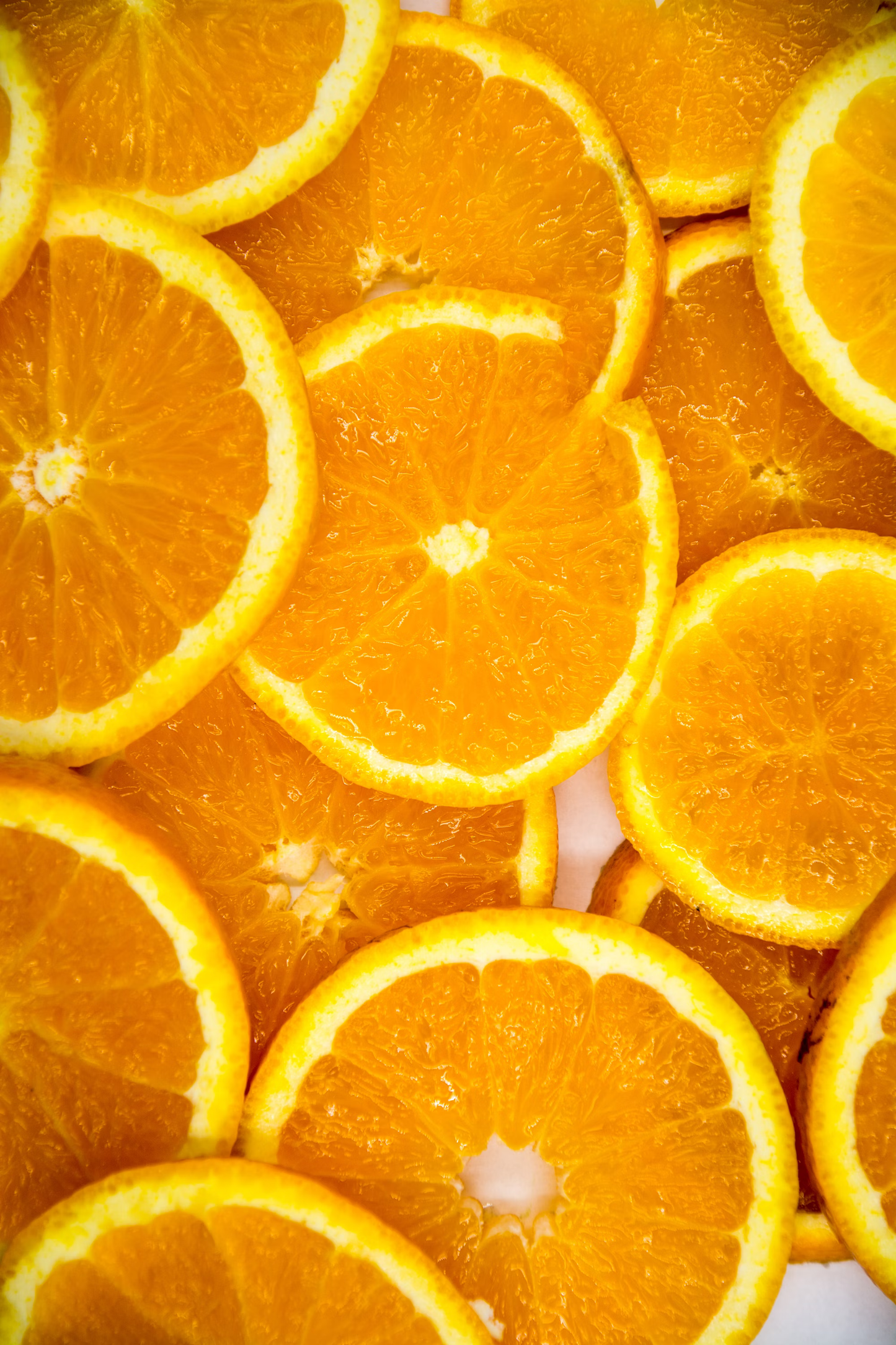 Close Up of Orange Slices