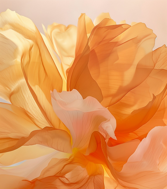 Abstract Orange Flower