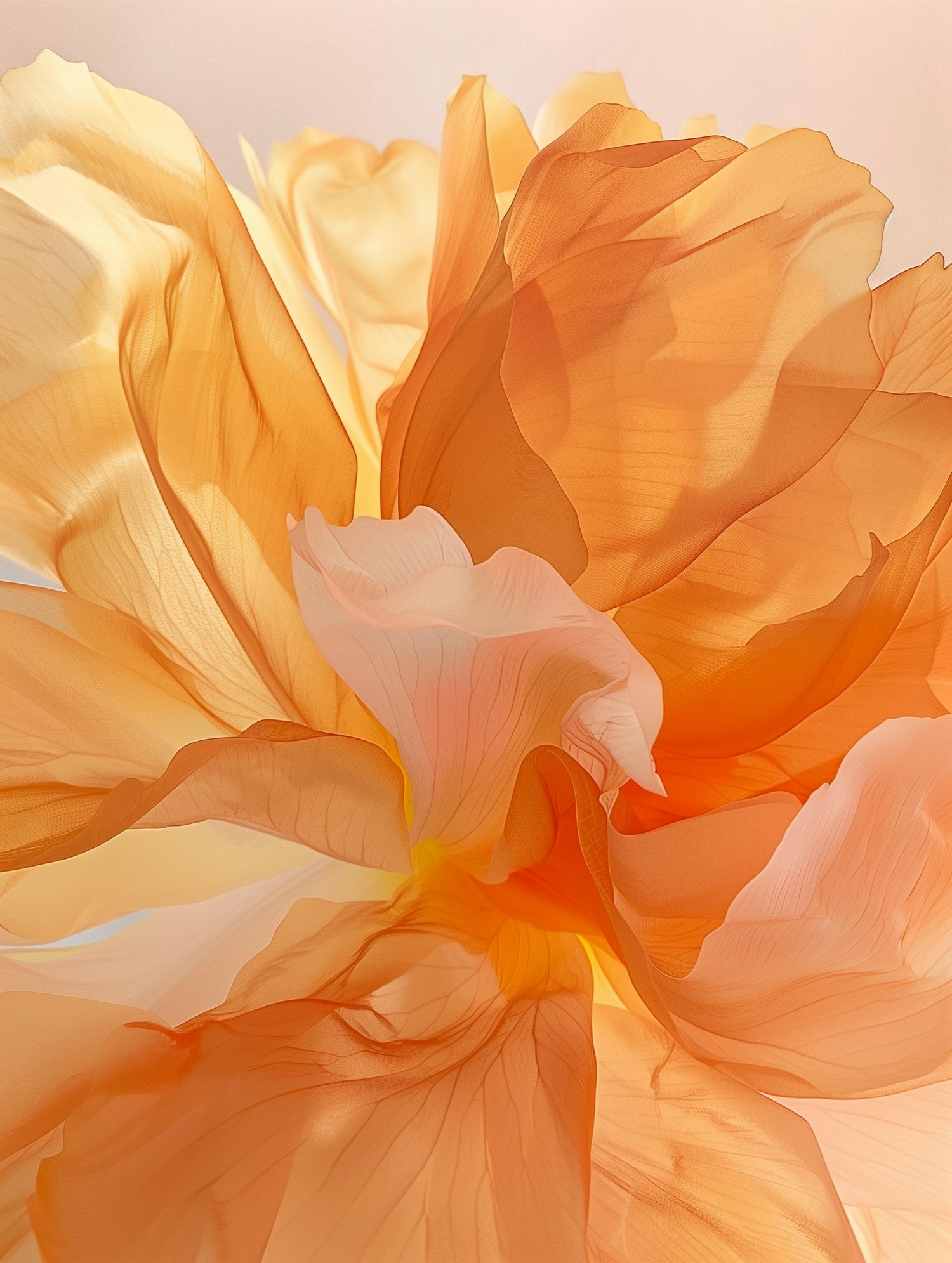 Orange Flower Abstract