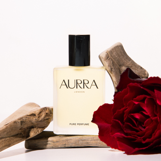 AURRA London Perfume Bottle With Rose And Wood