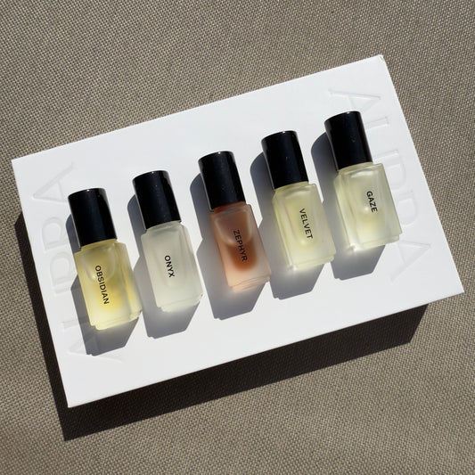 Discovery Set with all 5 Mini AURRA Pure Perfumes